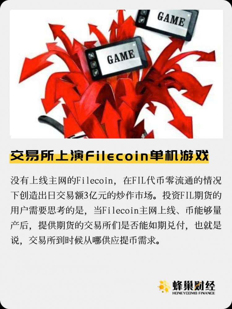 Filecoin單機游戲在交易所上演