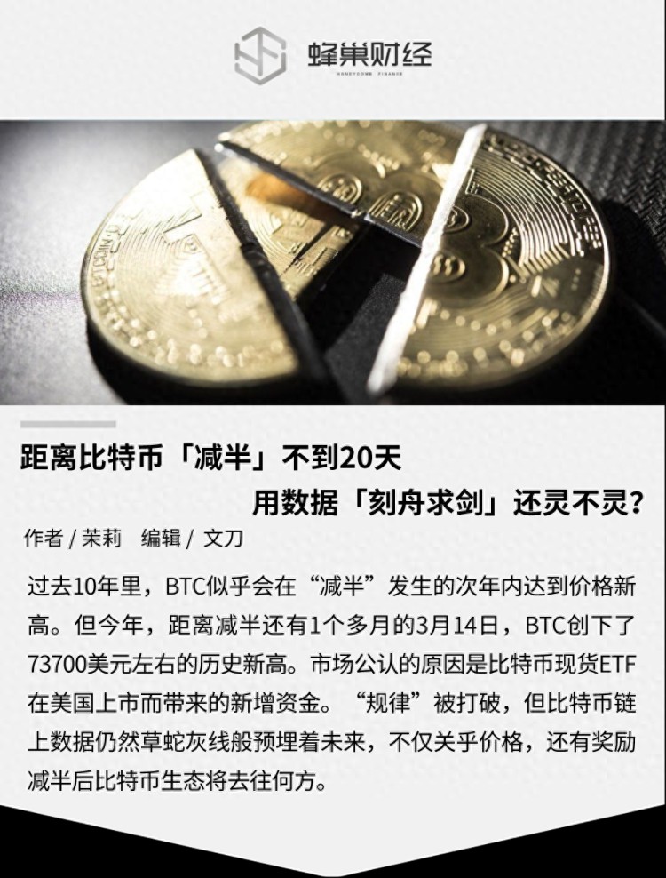 比特幣將「減半」，用數據「刻舟求劍」還靈不靈？