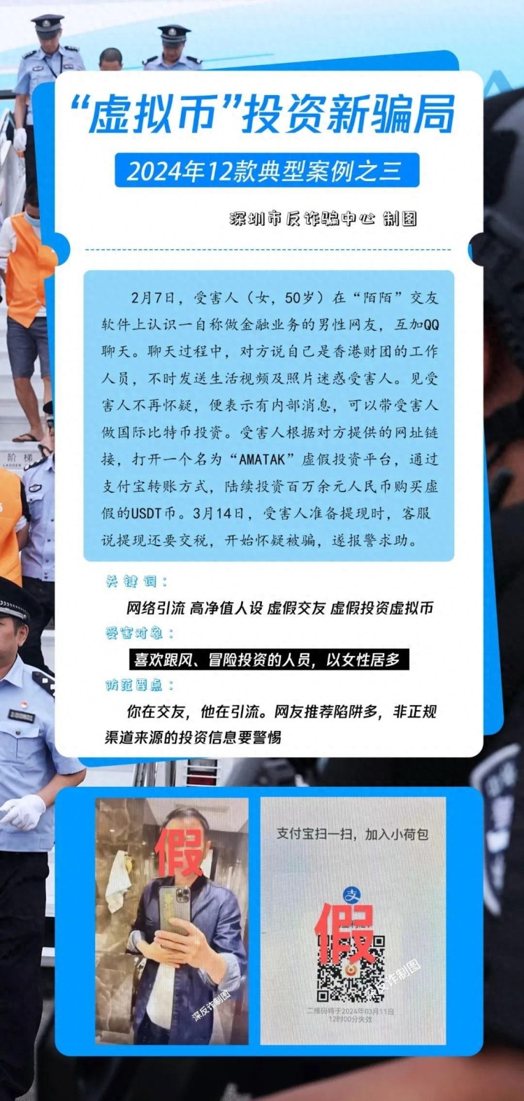 【必看！】“高凈值”虛擬貨幣投資新騙局！2024年深圳第三個典型案例